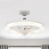 13-Inch Socket White LED Ceiling Fans with Lights and Remote